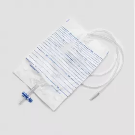 Urine bag, bottom outlet T-valve, sterile, 2 L, 1 pcs.