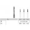 Carbide bur 23L long for turbine handpiece, 1 pcs