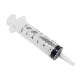 3 parts syringe, 50 ml, catheter type, without needle