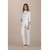 Women tight fit tunic Pigalle white