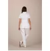 Medical tight fit tunic Kazan white