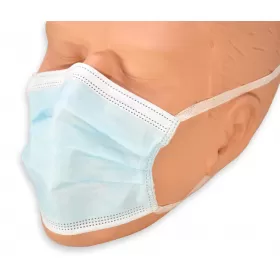 Protective medical face mask with tie-on, 50 pcs.