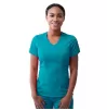 Women's Modern V-Neck Scrub Top P7002 Teal Blue