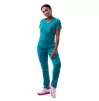 Women's Modern V-Neck Scrub Top P7002 Teal Blue