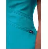 Women's Modern V-Neck Scrub Top P7002 Teal Blue