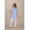 Medical tunic Ravenna blue