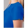 Notched V-neck Top A6002 Royal Blue