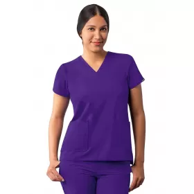 Modern V-Neck Top A6008 Grape