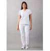 Modern V-Neck Top A6008 White