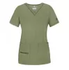 Women's Elevated V-neck Scrub Top P4212 Heather Olive