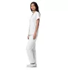 Double Pocket Snap Front Top 604 White