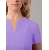 Notched V-neck Top A6002 Lavender