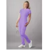 Notched V-neck Top A6002 Lavender