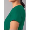 Modern V-Neck Top A6008 Hunter Green