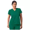 Modern V-Neck Top A6008 Hunter Green