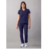 Modern V-Neck Top A6008 Navy