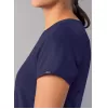 Modern V-Neck Top A6008 Navy