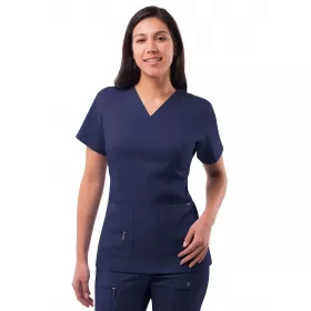 Women's Elevated V-neck Scrub Top P4212 Navy