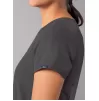 Modern V-Neck Top A6008 Pewter