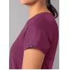 Modern V-Neck Top A6008 Wine