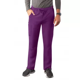 Men's Slim Leg Cargo Pant A6106 Eggplant