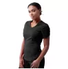 Women's Modern V-Neck Scrub Top P7002 Black