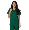 Double Pocket Snap Front Top 604 Hunter Green