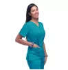 Women's Elevated V-neck Scrub Top P4212 Teal Blue