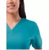 Women's Elevated V-neck Scrub Top P4212 Teal Blue