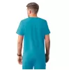 Men's Modern V-Neck Top A6010 Teal Blue