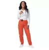 Women's Comfort Elastic Drawstring Cargo Pants S8200 Mandarin Orange