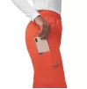 Women's Comfort Elastic Drawstring Cargo Pants S8200 Mandarin Orange