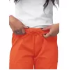 Women's Comfort Elastic Drawstring Cargo Pants S8200 Mandarin Orange