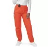 Women's Comfort Elastic Drawstring Cargo Pants S8200 Mandarin Orange