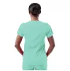 Women's Modern V-Neck Scrub Top P7002 Aqua