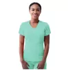 Women's Modern V-Neck Scrub Top P7002 Aqua