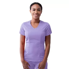 Women's Modern V-Neck Scrub Top P7002 Lavender