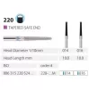 Diamond bur 220 for turbine handpiece, (the price is for 1 piece, in a package of 5 pieces)