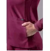 Women's Bomber Zipped Jacket A6200 Wine