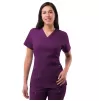 Women's Elevated V-neck Scrub Top P4212 Eggplant