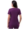 Women's Elevated V-neck Scrub Top P4212 Eggplant