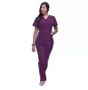 Women's Elevated V-neck Scrub Top P4212 Eggplant