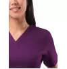 Women's Elevated V-neck Scrub Top P4212 Eggplant