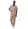 Unisex V-Neck/Drawstring Pant Scrub Set S8400 Khaki