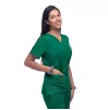 Women's Elevated V-neck Scrub Top P4212 Hunter Green