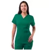 Women's Elevated V-neck Scrub Top P4212 Hunter Green