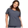 Round Neck Top CKE2624A in Pewter