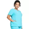 Mock Wrap Top CKE2625A in Turquoise