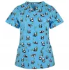 Scrub top BAMBINA, Light Blue Pandas