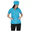 Scrub top BAMBINA, Light Blue Pandas